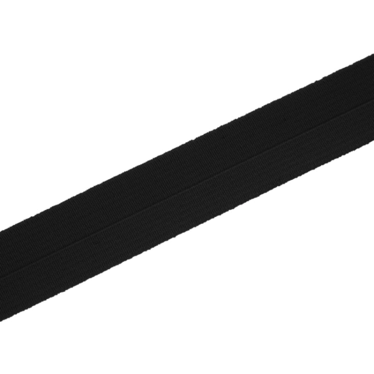 Lamówka elastyczna - Czarna - 23 mm - 1,1 mm grubości