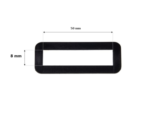 Ramka plastikowa - 50 mm (niska) - Wymiary