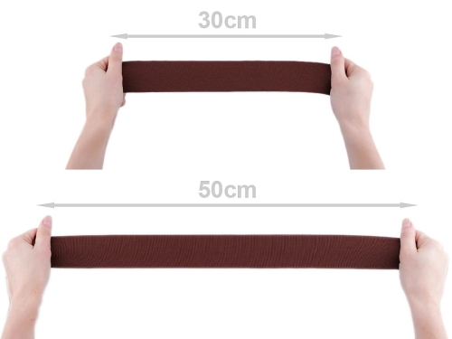 Guma tkana - 50 mm - Rozciągliwość