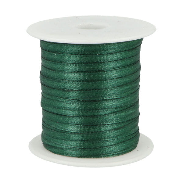 Wstążka satynowa - 3 mm - Ciemny zielony