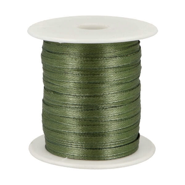 Wstążka satynowa - 3 mm - Khaki