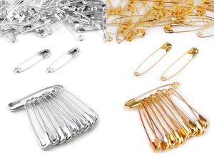 Agrafki krawieckie metalowe (20mm - 54mm) - 7 rozmiarów