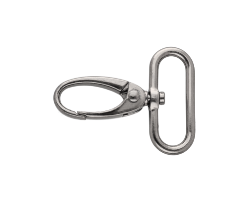 Karabińczyk metalowy - 32 mm - Ciemny nikiel