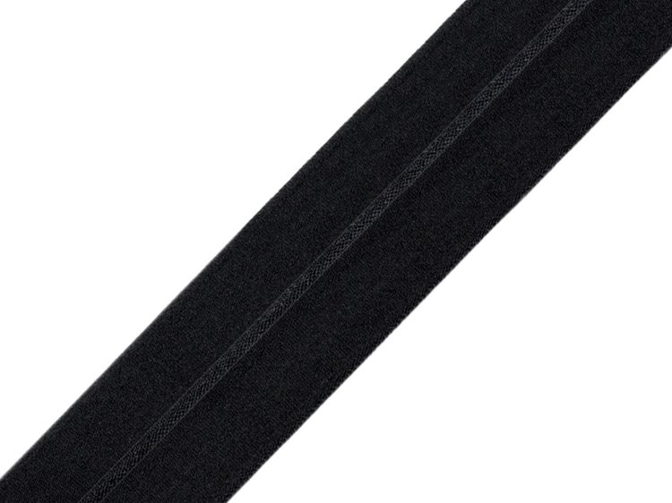 Lamówka elastyczna - Czarna - 30 mm - 0,6 mm grubości