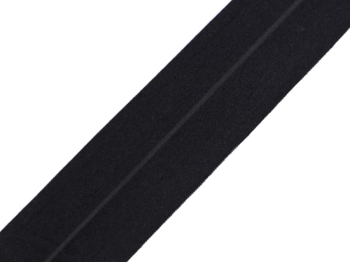 Lamówka elastyczna - Czarna - 40 mm - 0,7 mm grubości