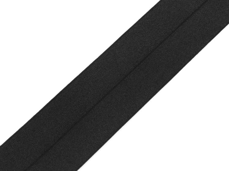 Lamówka elastyczna - Czarna - 40 mm - 0,8 mm grubości