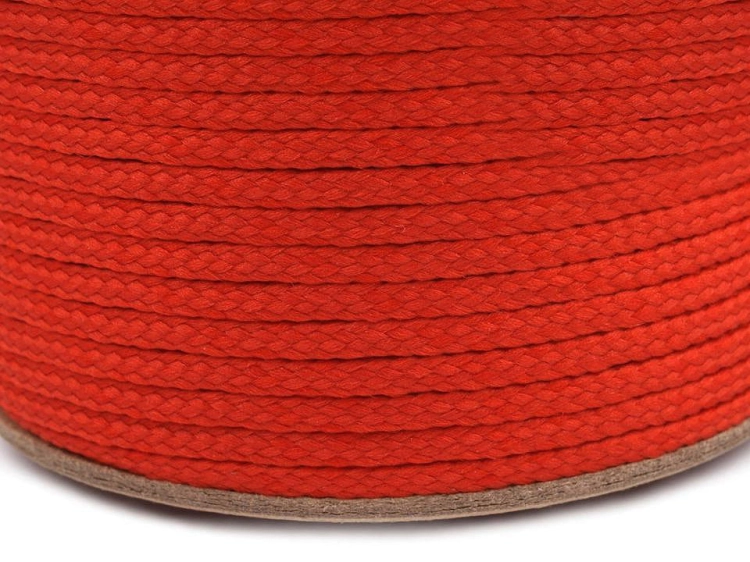 Sznurek - 3 mm - Czerwony