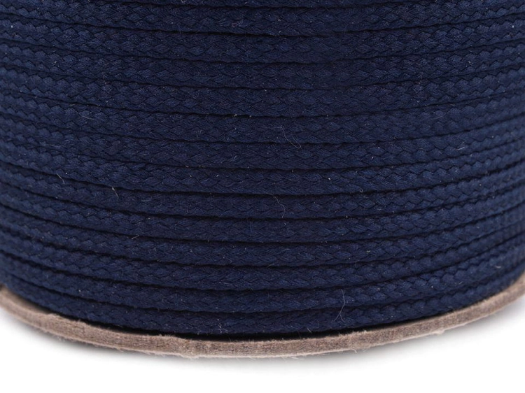 Sznurek - 3 mm - Granatowy