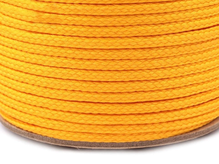 Sznurek - 3 mm - Żółty
