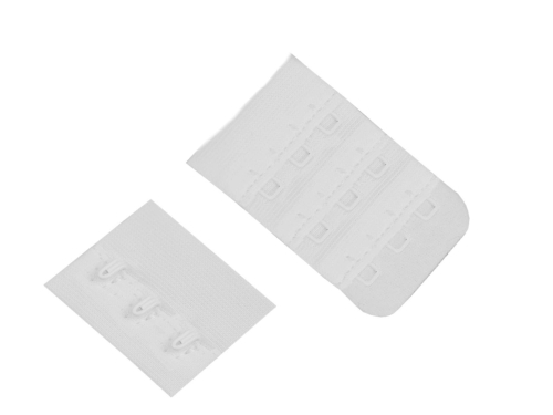 Haftki do staników - 3-rzędowe - Stabilne - Białe