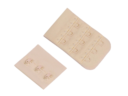 Haftki do staników - 3-rzędowe - Stabilne - Cieliste