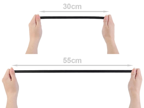 Guma ramiączkowa satynowa - 10 mm (8 kolorów) - Rozciągliwość