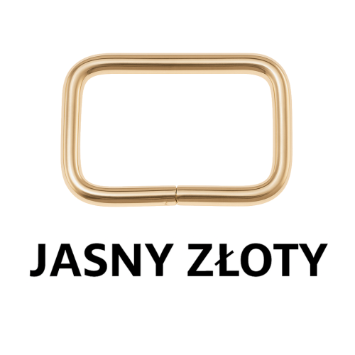 Ramka metalowa - Jasny złoty