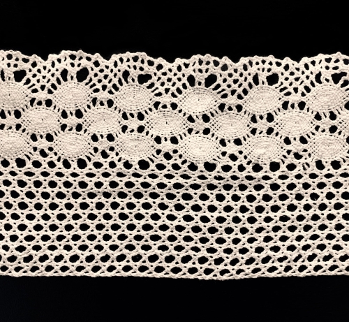 Koronka bawełniana - 13 cm - Ecru
