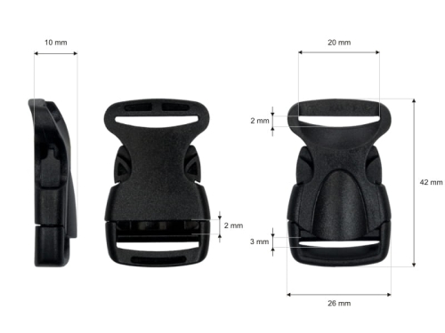 Klamra plastikowa - Premium - 20 mm