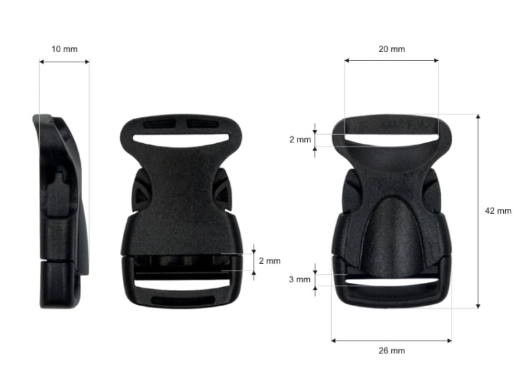 Klamra plastikowa - Premium - 20 mm
