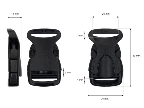 Klamra plastikowa - Premium - 25 mm