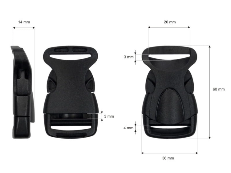 Klamra plastikowa - Premium - 25 mm