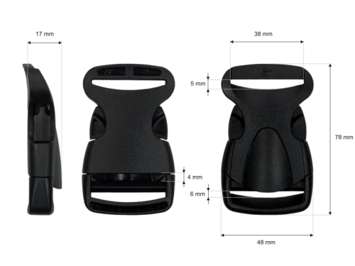 Klamra plastikowa - Premium - 38 mm