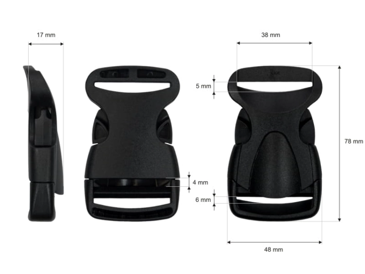 Klamra plastikowa - Premium - 38 mm