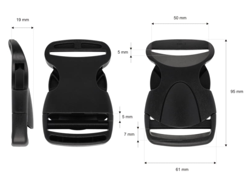 Klamra plastikowa - Premium - 50 mm