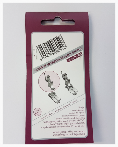 Uchwyt szybkomocujący do stopek