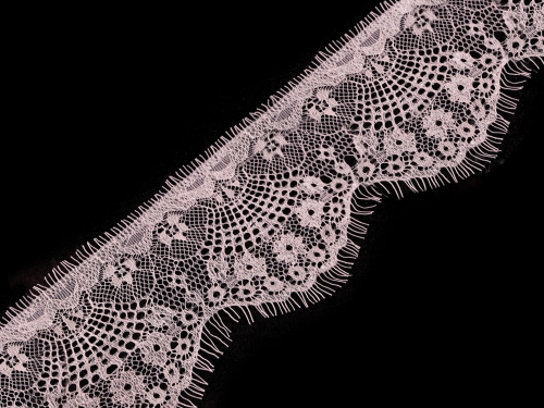 Koronka francuska - 9 cm - Pudrowy róż