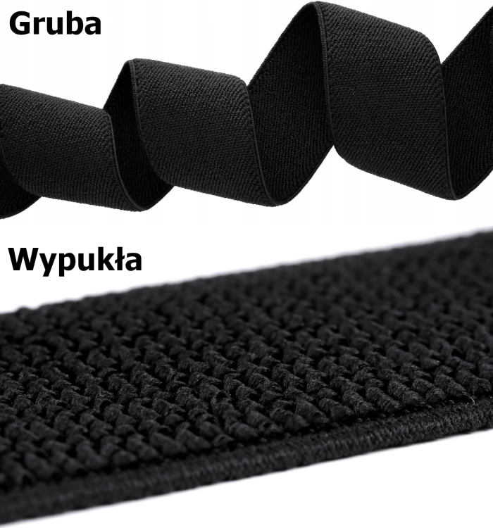 Guma odzieżowa gruba (25mm - 50mm) - 2 rodzaje