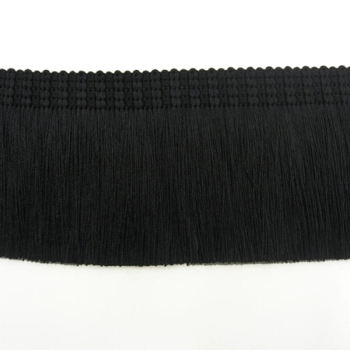 Frędzle - 100 mm - Czarny