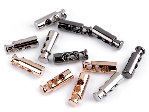 Stoper metalowy - Zacisk do sznurka podwójny