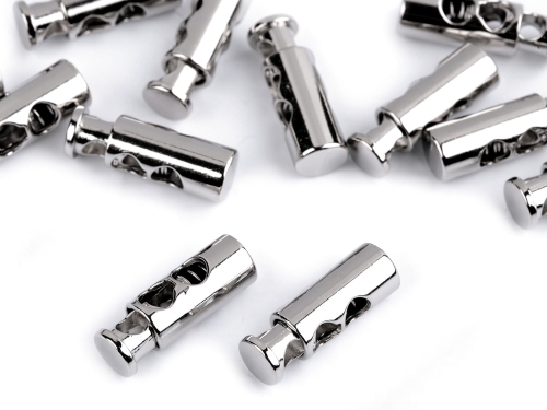 Stoper metalowy - Zacisk do sznurka podwójny