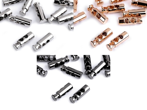 Stoper metalowy - Zacisk do sznurka podwójny