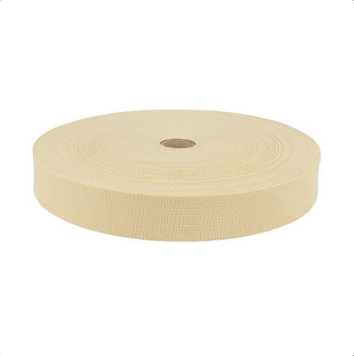 Taśma lamówka dziana - 25 mm - 291 - Beżowy