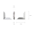 Narożnik do torebki metalowy