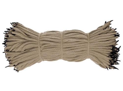 Sznurek reklamowy do toreb prezentowych - Bawełniany - Beżowy