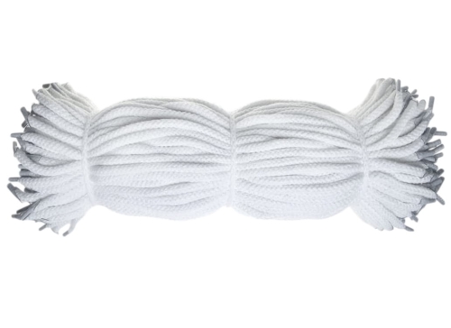 Sznurek reklamowy do toreb prezentowych - Bawełniany - Biały