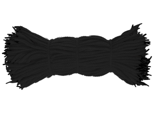 Sznurek reklamowy do toreb prezentowych - Bawełniany - Czarny