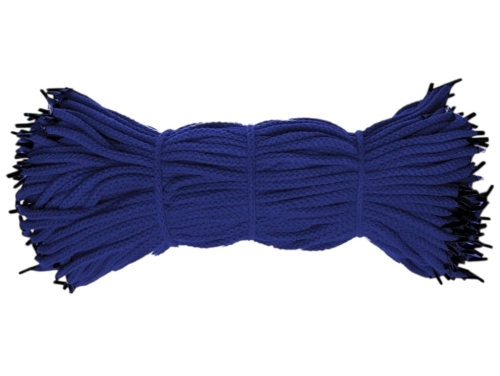 Sznurek reklamowy do toreb prezentowych - Bawełniany - Niebieski