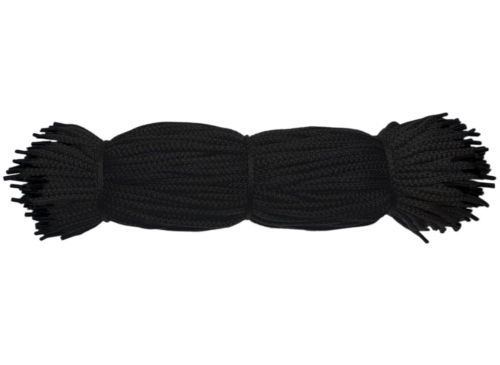 Sznurek reklamowy do toreb prezentowych - Polipropylenowy - Czarny