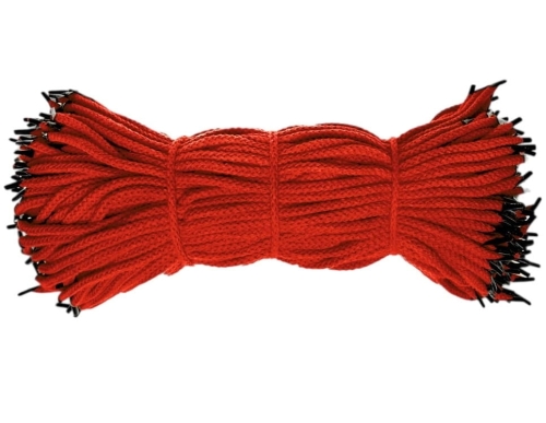 Sznurek reklamowy do toreb prezentowych - Bawełniany - Czerwony