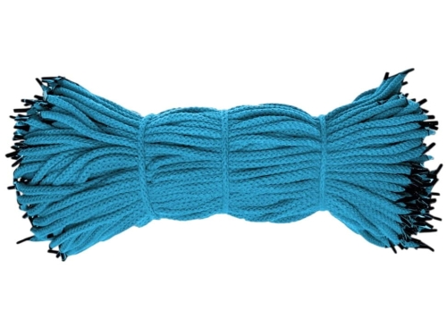 Sznurek reklamowy do toreb prezentowych - Bawełniany - Turkusowy