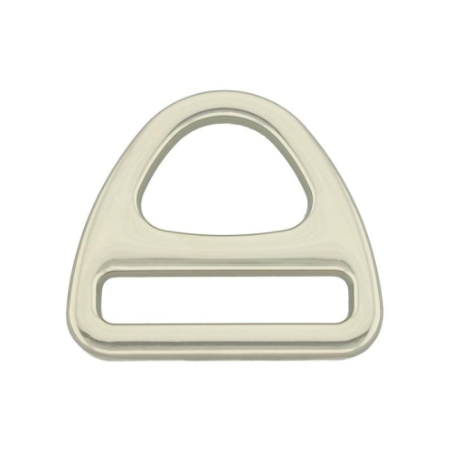 Półkółko trójkąt metalowy - 40 mm - Srebrny