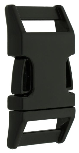 Klamra metalowa - Czarna zaokrąglona