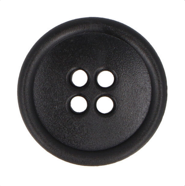20 mm - 4-dziurkowy - Czarny