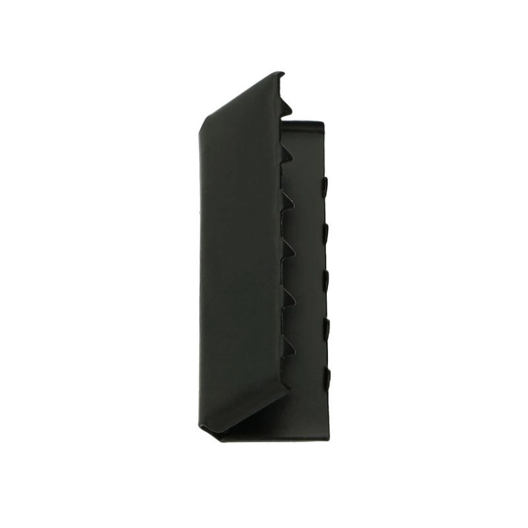 Końcówka metalowa do taśmy - 38 mm - Czarna