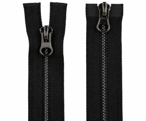 Zamek metalowy - Ciemny nikiel (16cm - 85cm)