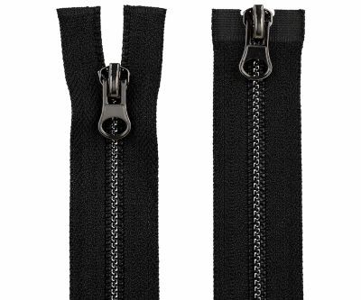 Zamek metalowy - Ciemny nikiel (16m - 85cm)