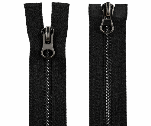 Zamek metalowy - Ciemny nikiel (16m - 85cm)