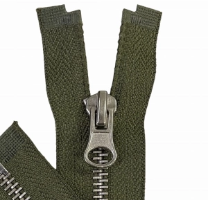WYPRZEDAŻ Zamek metalowy - 16 cm - Khaki