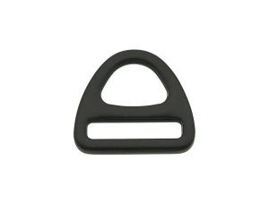 WYPRZEDAŻ Półkółko trójkąt - 25 mm - Czarny